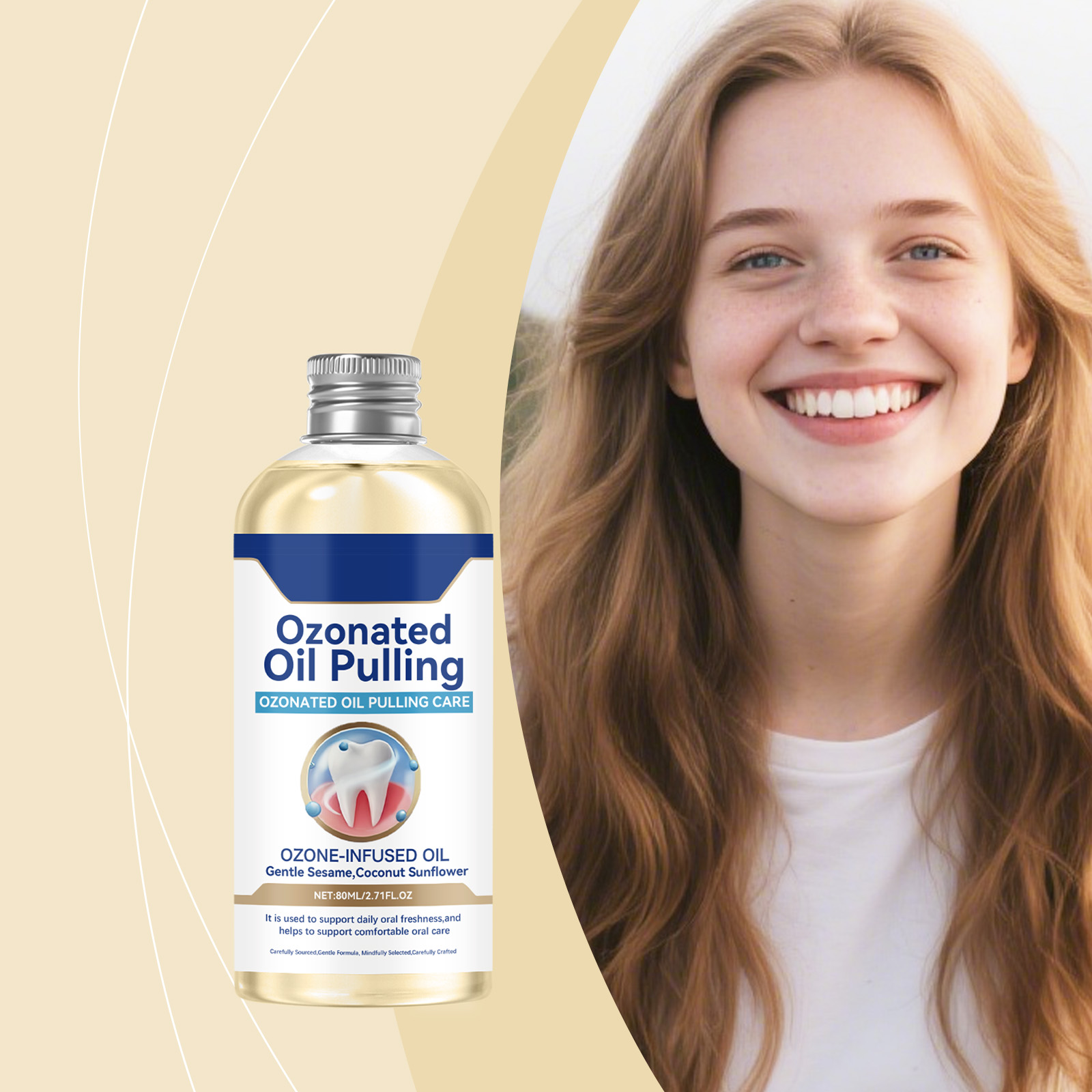 Mouthwash Gentle Formula Cleans Oral Cavity Guards Teeth Maintains Fresh Breath Daily Care
