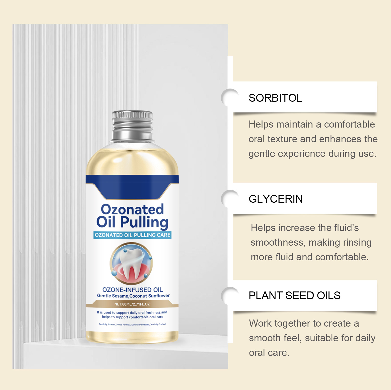 Mouthwash Gentle Formula Cleans Oral Cavity Guards Teeth Maintains Fresh Breath Daily Care