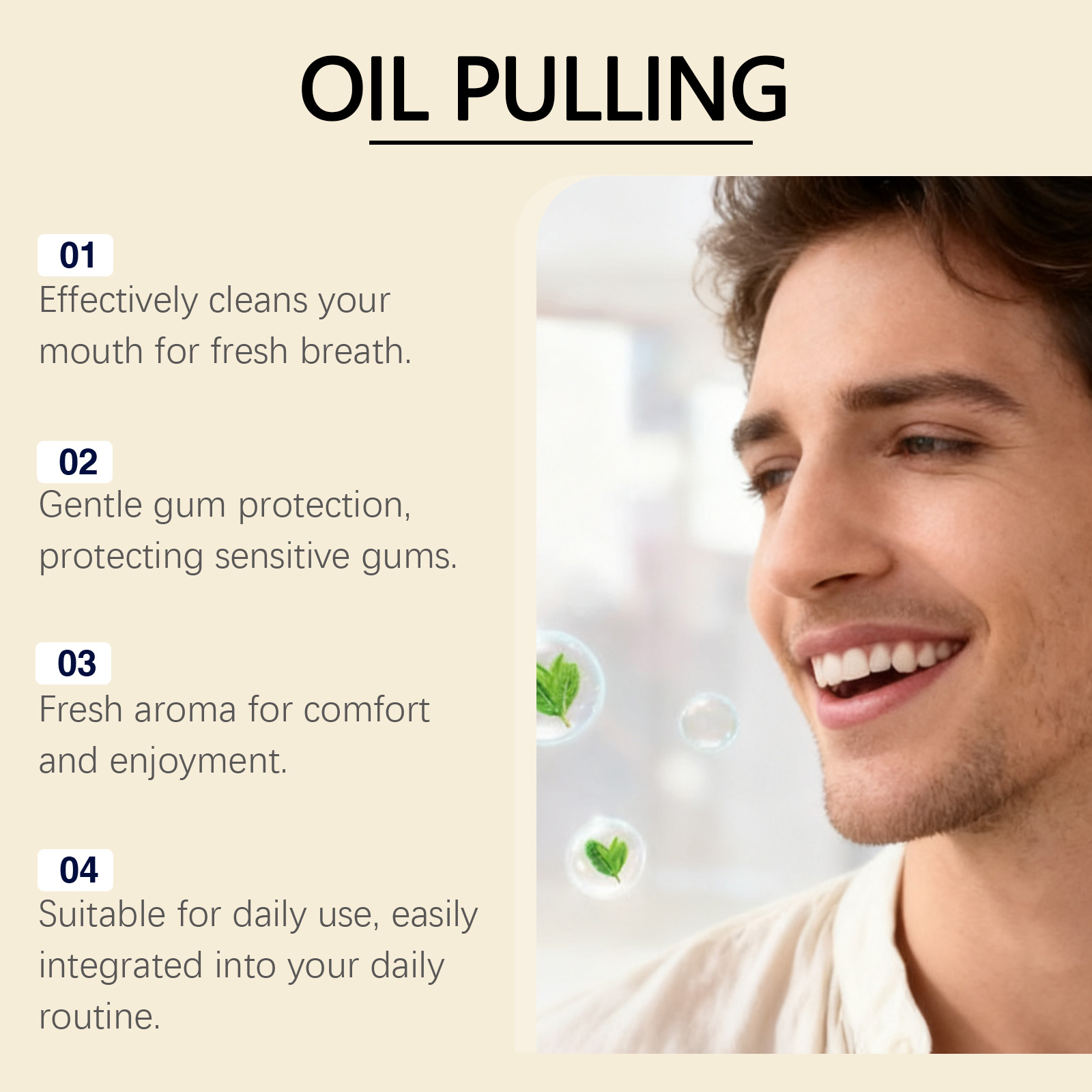 Mouthwash Gentle Formula Cleans Oral Cavity Guards Teeth Maintains Fresh Breath Daily Care