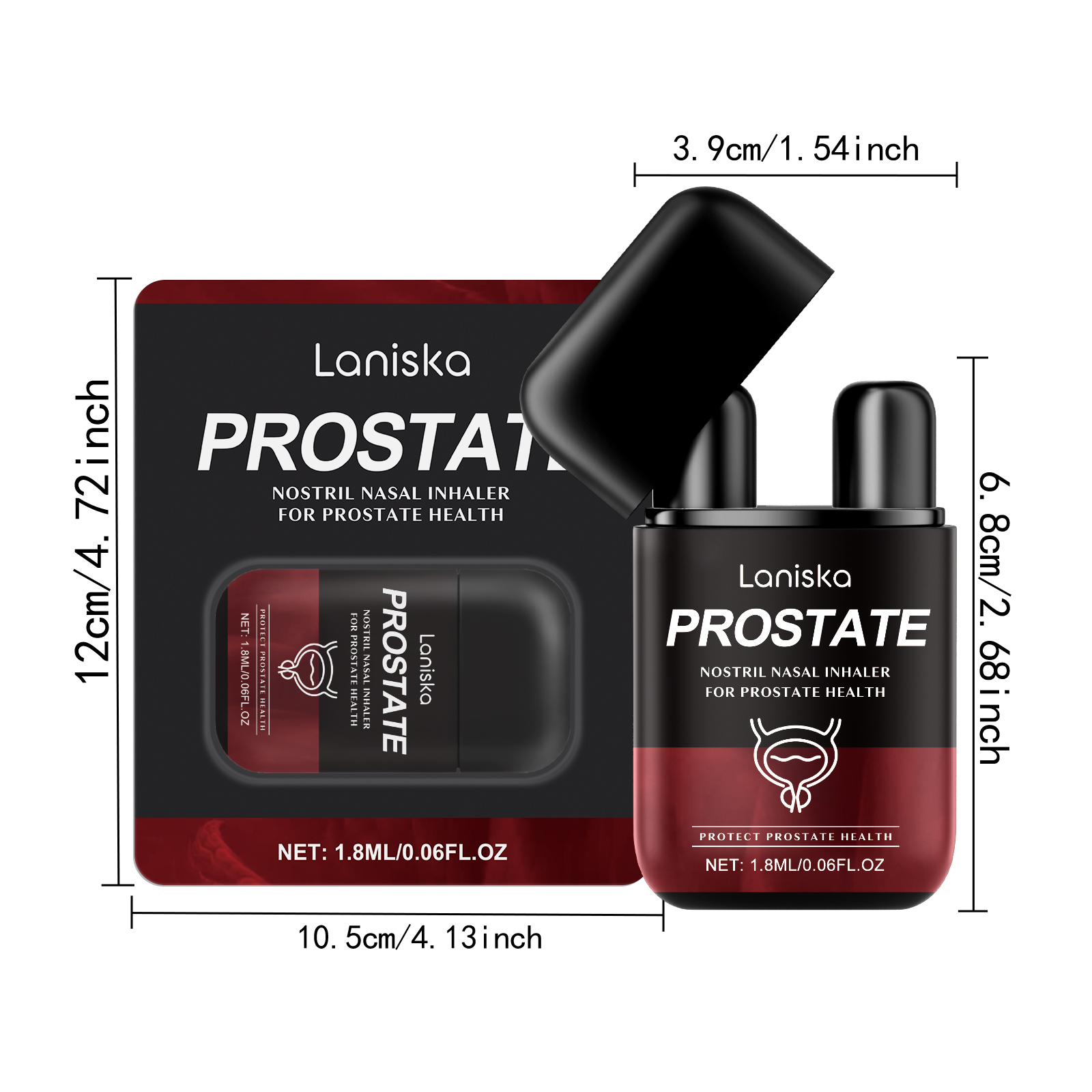 Male Care Double Hole Nasal Inhaler Cleanses Nasal Passages Eases Congestion And Itching Discomfort