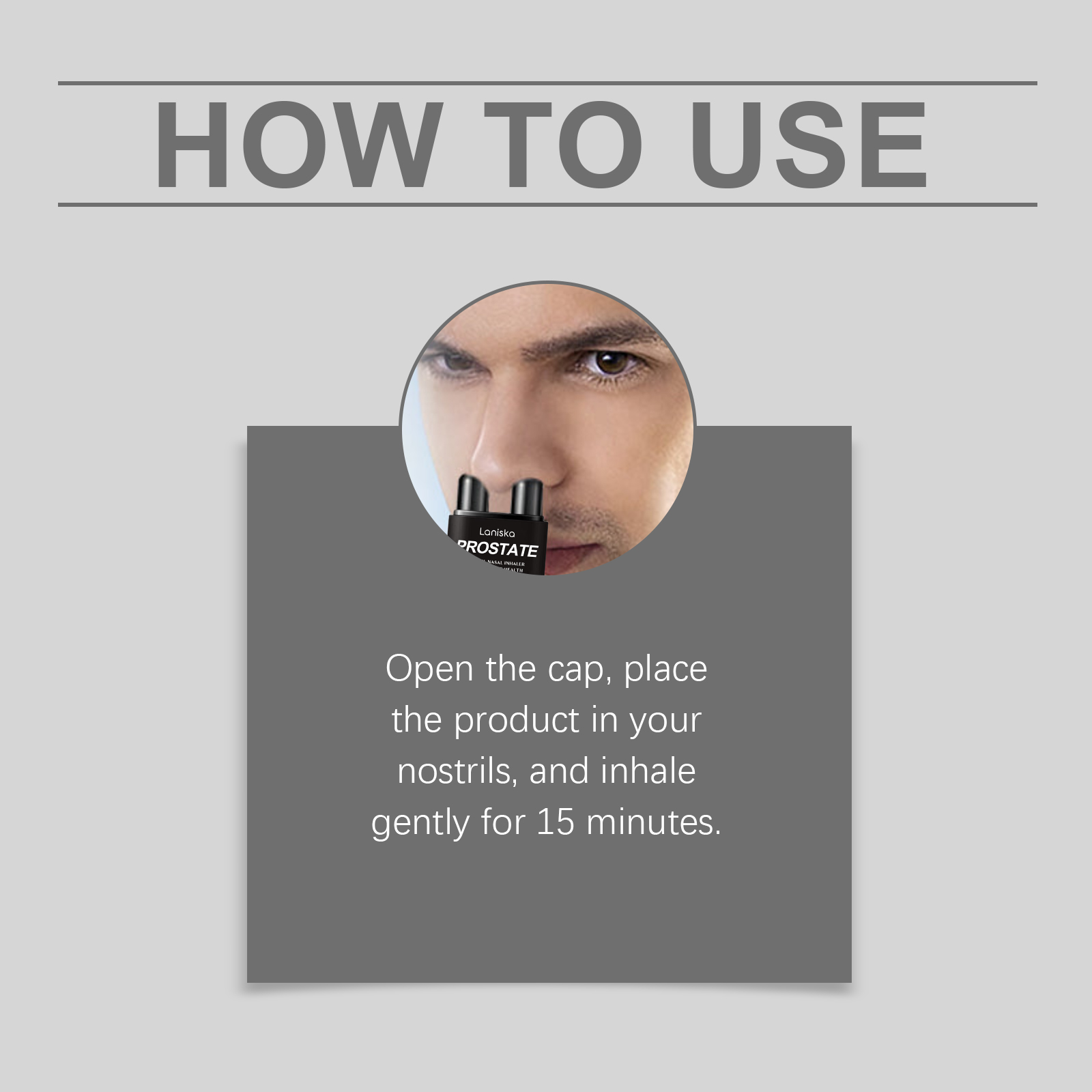 Male Care Double Hole Nasal Inhaler Cleanses Nasal Passages Eases Congestion And Itching Discomfort