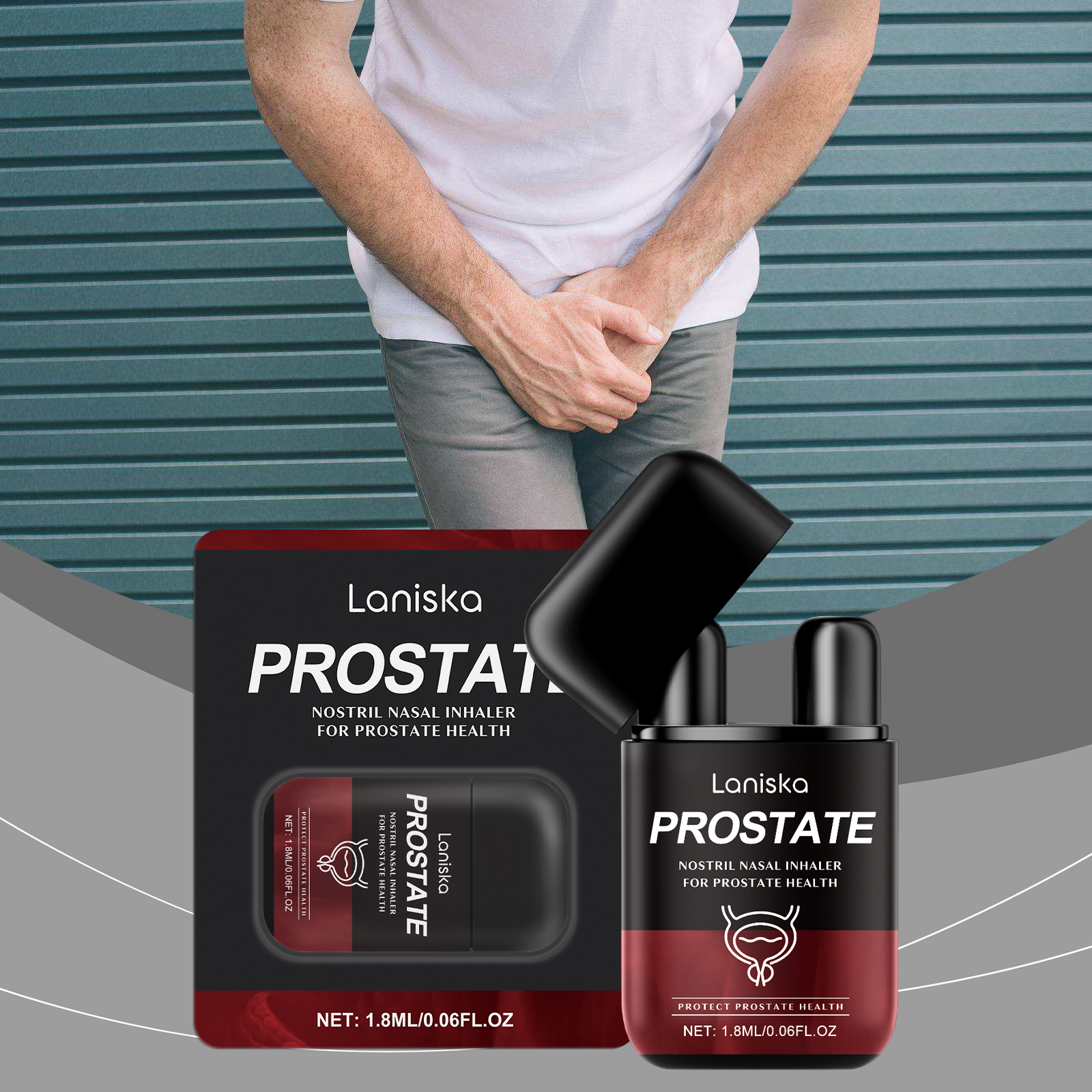 Male Care Double Hole Nasal Inhaler Cleanses Nasal Passages Eases Congestion And Itching Discomfort