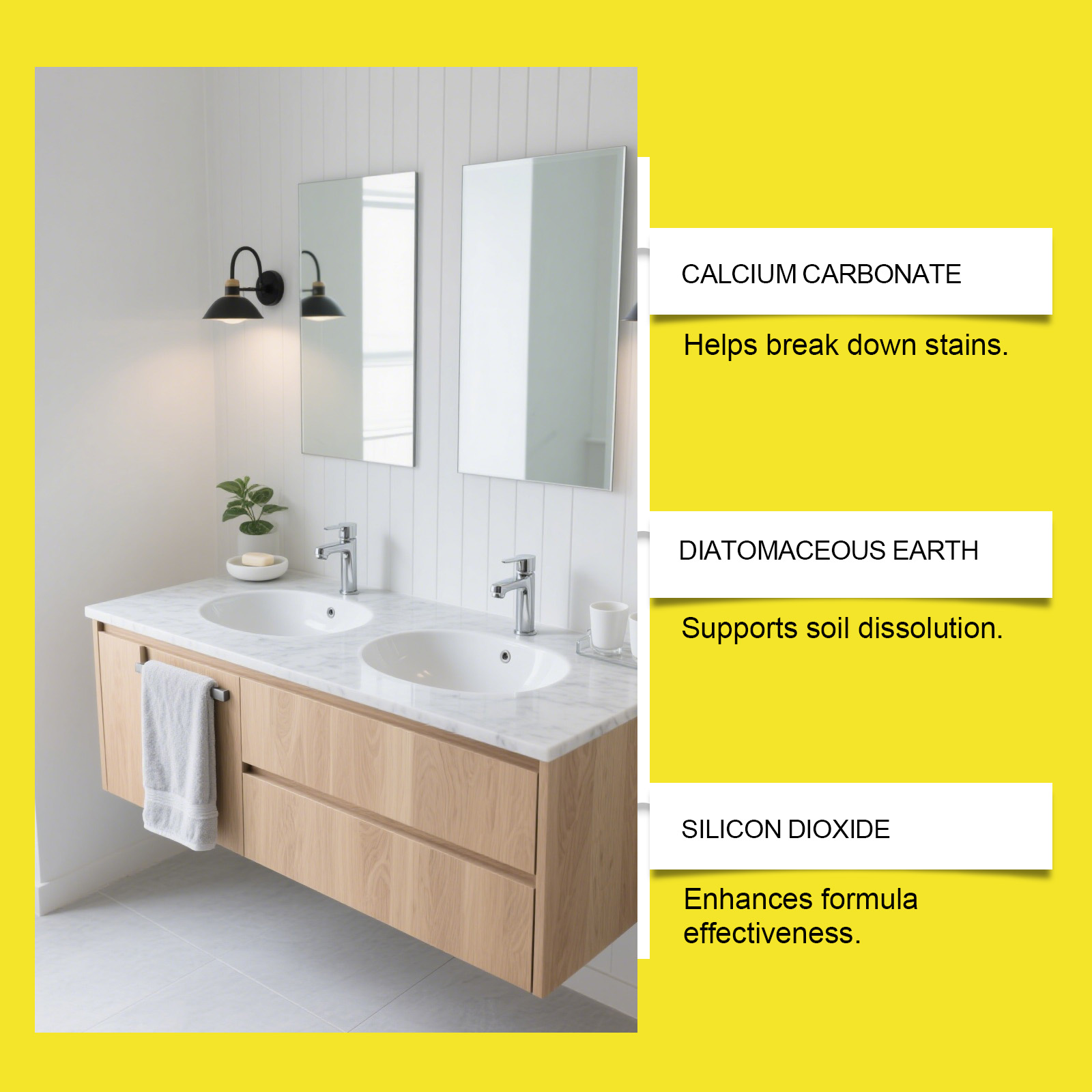 Multi Purpose Stain Removal Set Mild Formula Clean Descaling Brighten Tile Bathtub Glass General Application Household Gentle Decontamination