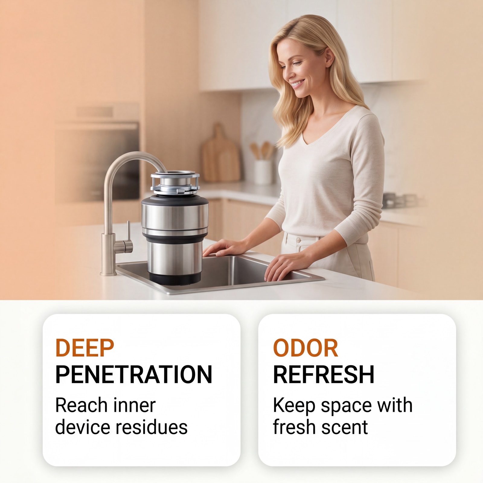 Garbage Disposer Cleaning Tablets Daily Household Kitchen Sink Deodorizing Cleaning Stain Removing