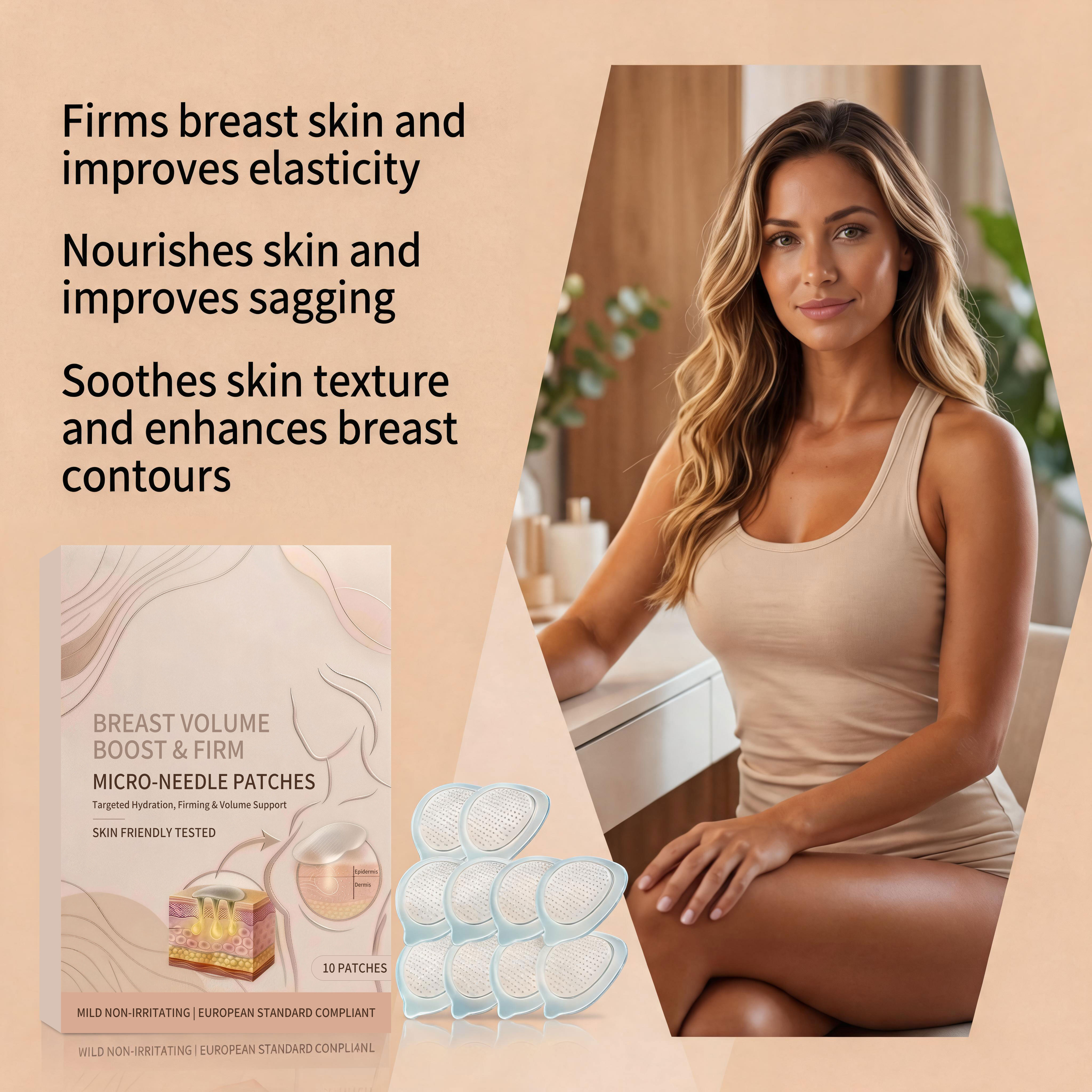 Chest Care Patch Mild Ingredients Light Breathable Nonsticky Fit Skin Show Gentle Beauty