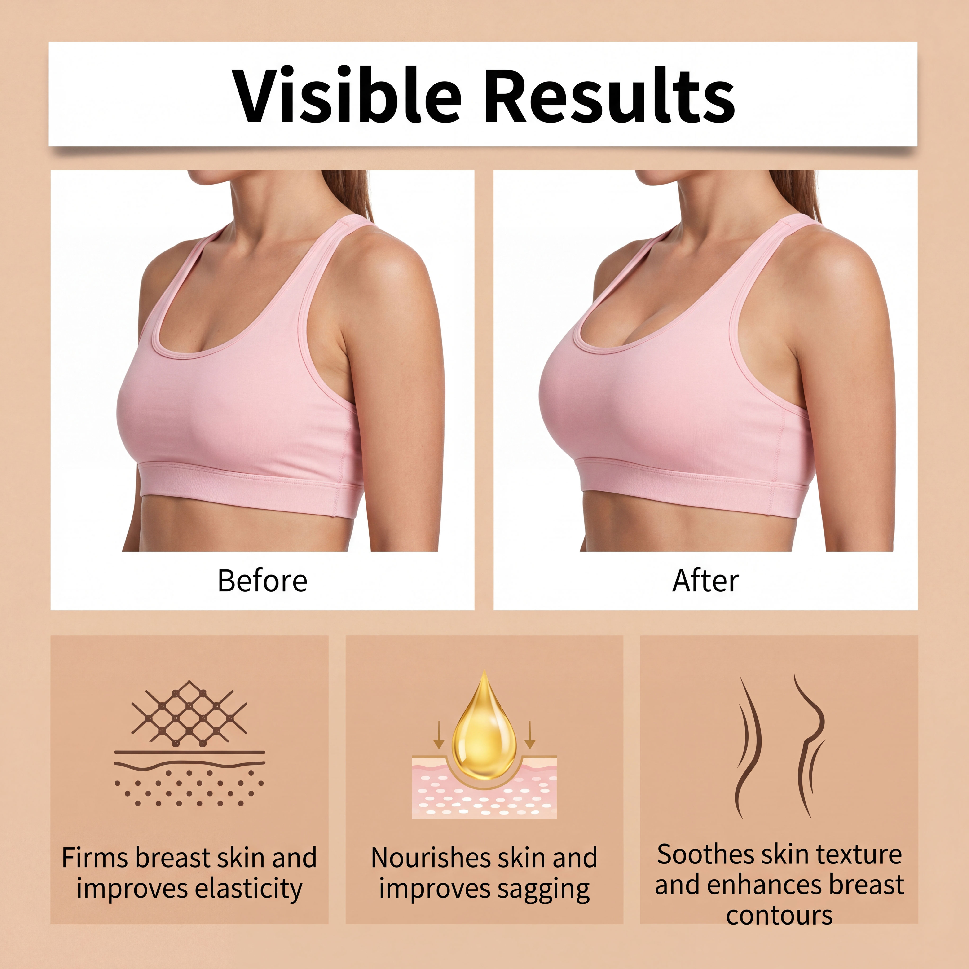 Chest Care Patch Mild Ingredients Light Breathable Nonsticky Fit Skin Show Gentle Beauty