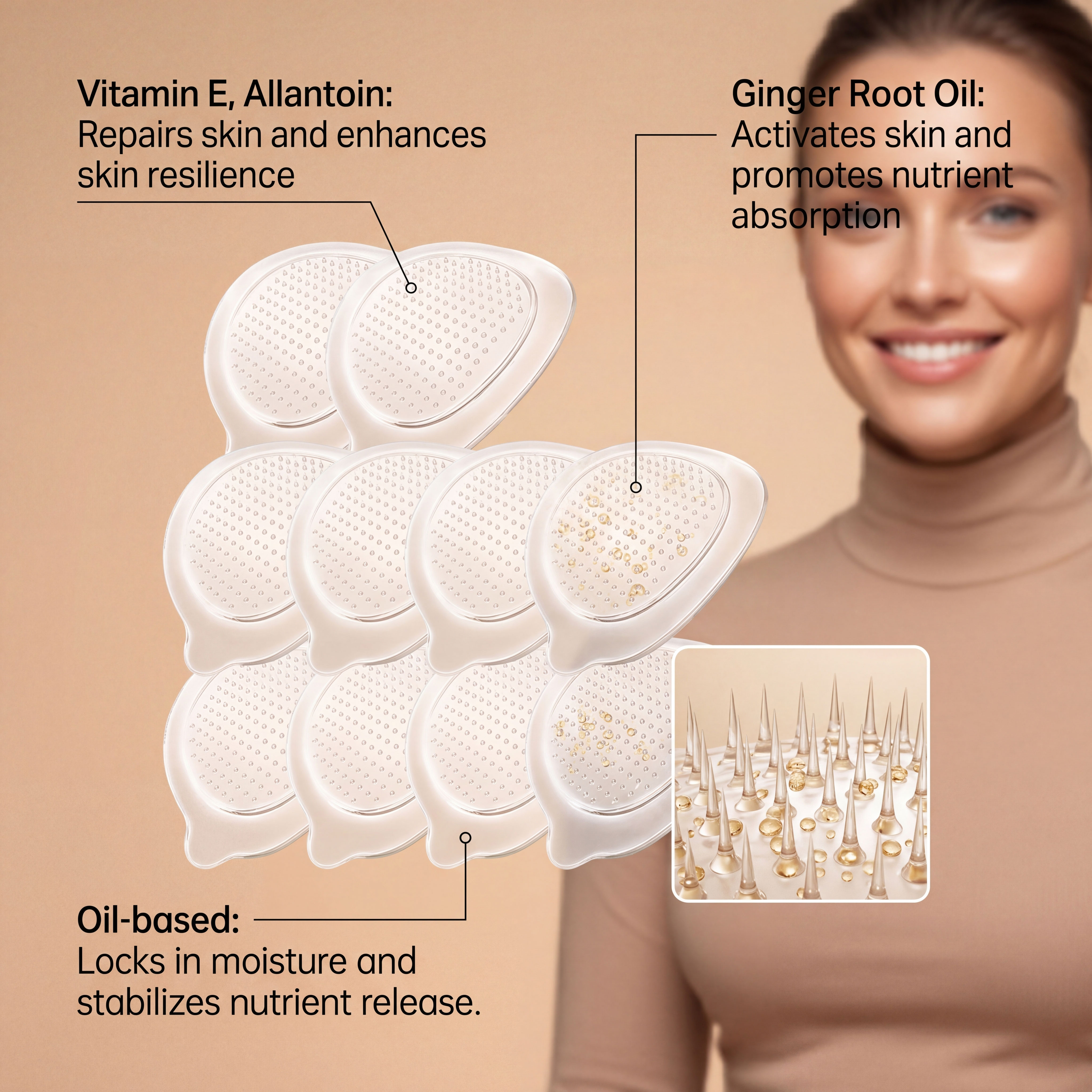 Chest Care Patch Mild Ingredients Light Breathable Nonsticky Fit Skin Show Gentle Beauty