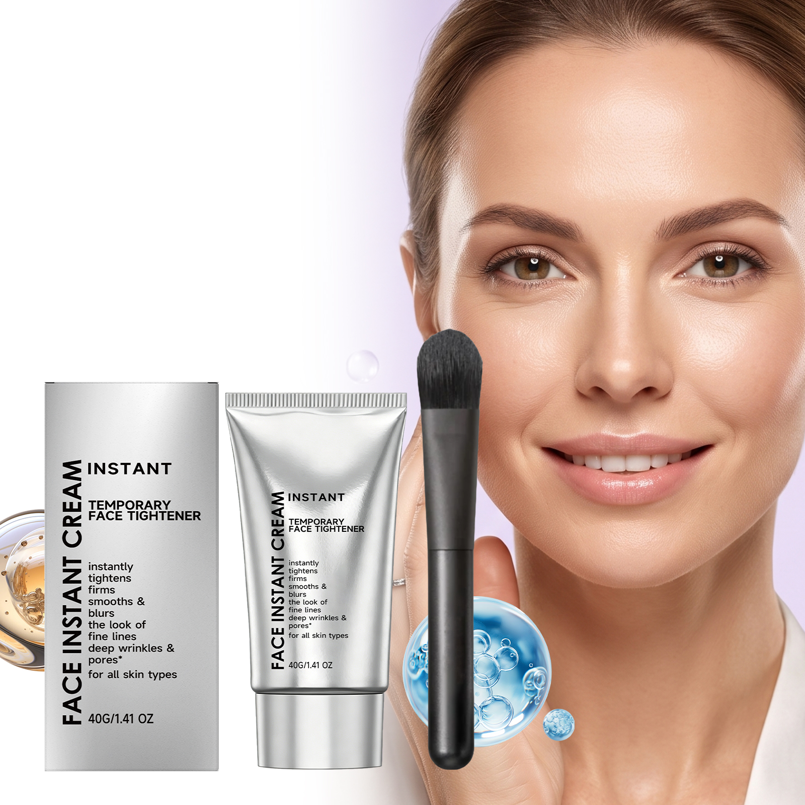 Smooth Facial Care Cream Lightweight Moisturizing Gentle Nourishing Daily Comfort Fresh Delicate Protect Skin