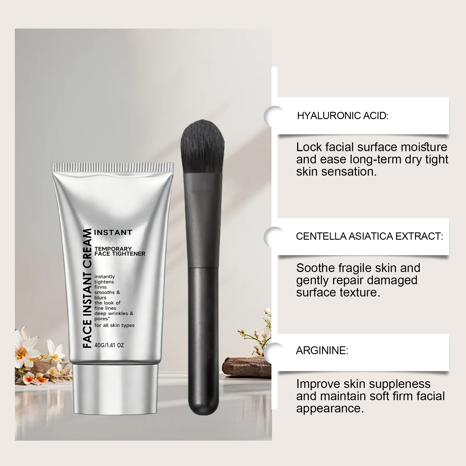Smooth Facial Care Cream Lightweight Moisturizing Gentle Nourishing Daily Comfort Fresh Delicate Protect Skin
