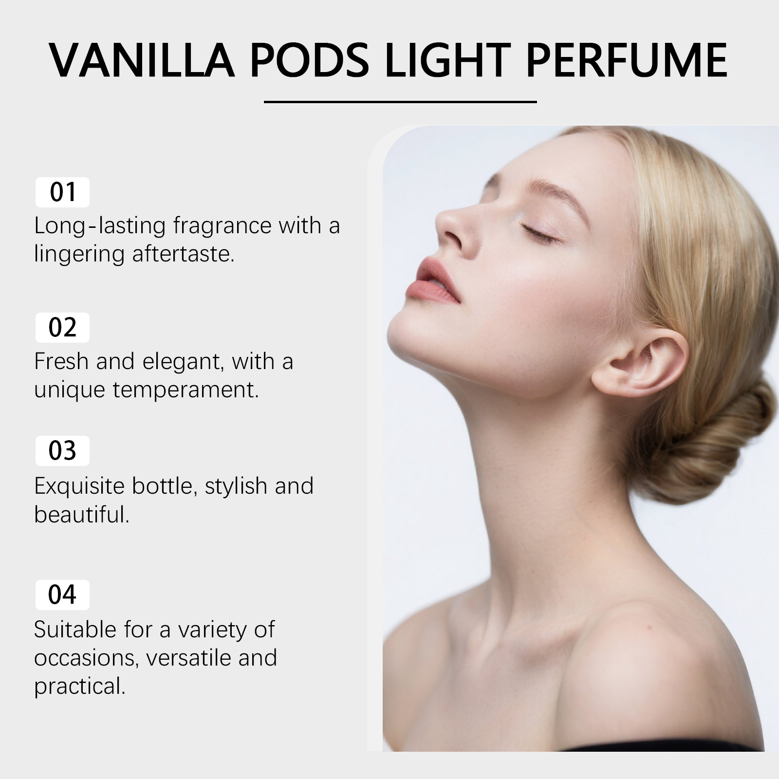 Vanilla Fragrance Eau De Toilette Long Lasting Charming Layered Sweet Delicate Portable Perfume Spray