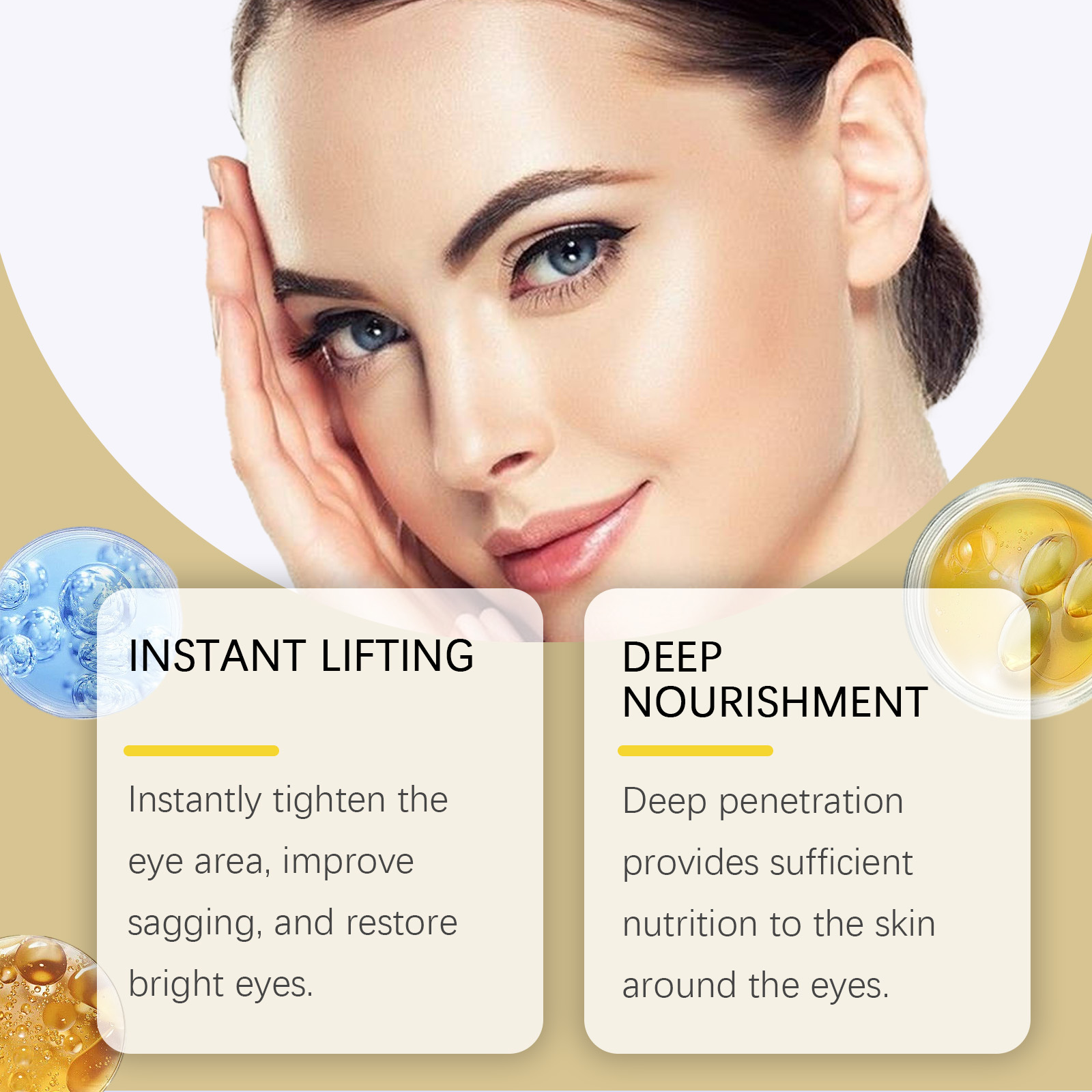 Eye Roller Firming Essential Oil Gentle Massage Eye Skin Moisturizing Daily Care Essential Oil