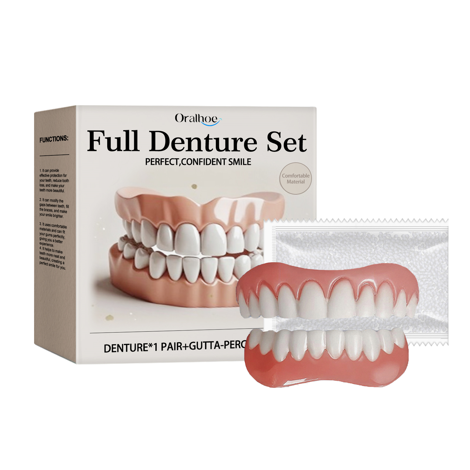 Denture Modification Kit Teeth Beauty Cover Fix Tooth Gaps Improve Smile Appearance For Dental Beautification