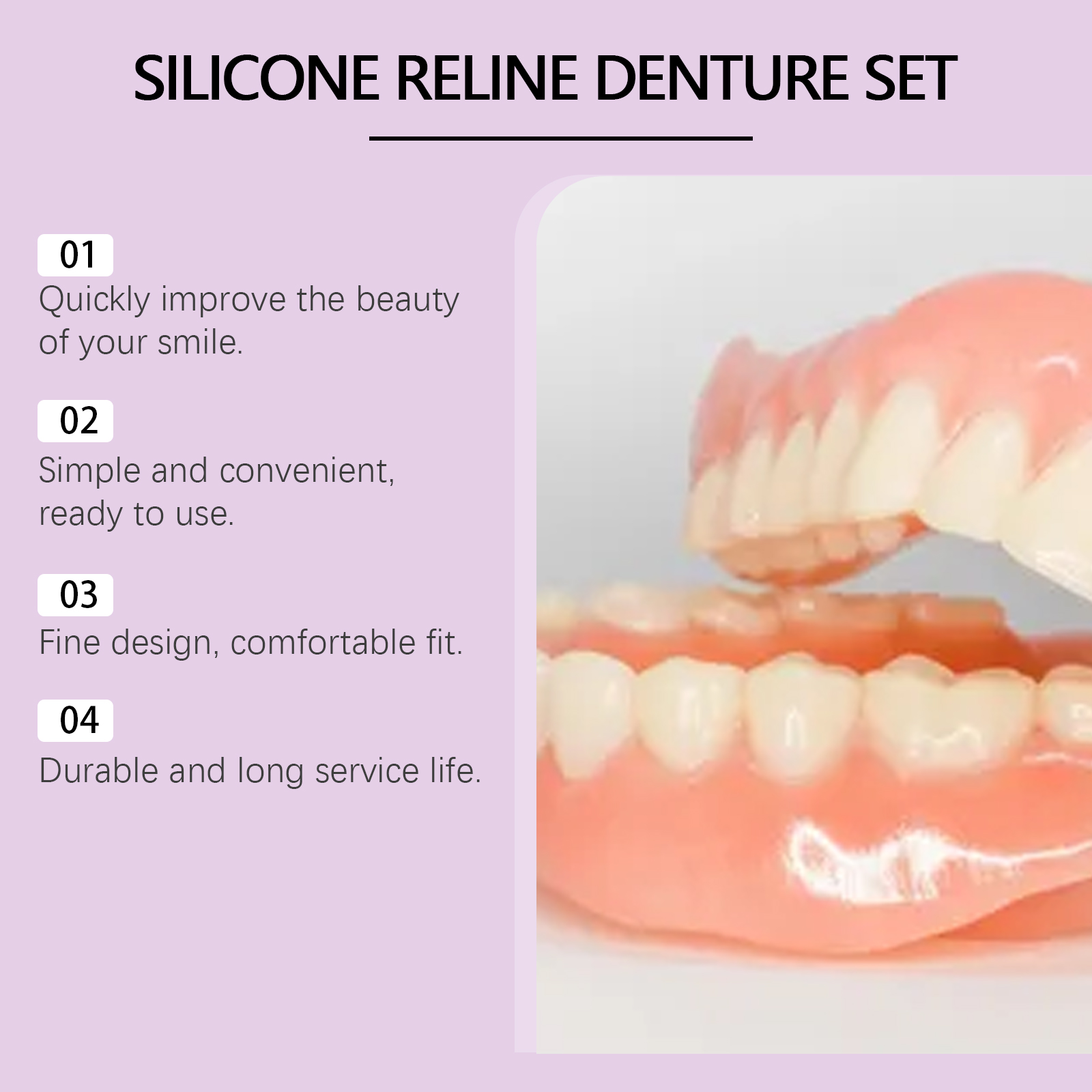 Denture Modification Kit For Beauty Modify Teeth Gaps Natural Smile Comfortable Cosmetic Teeth