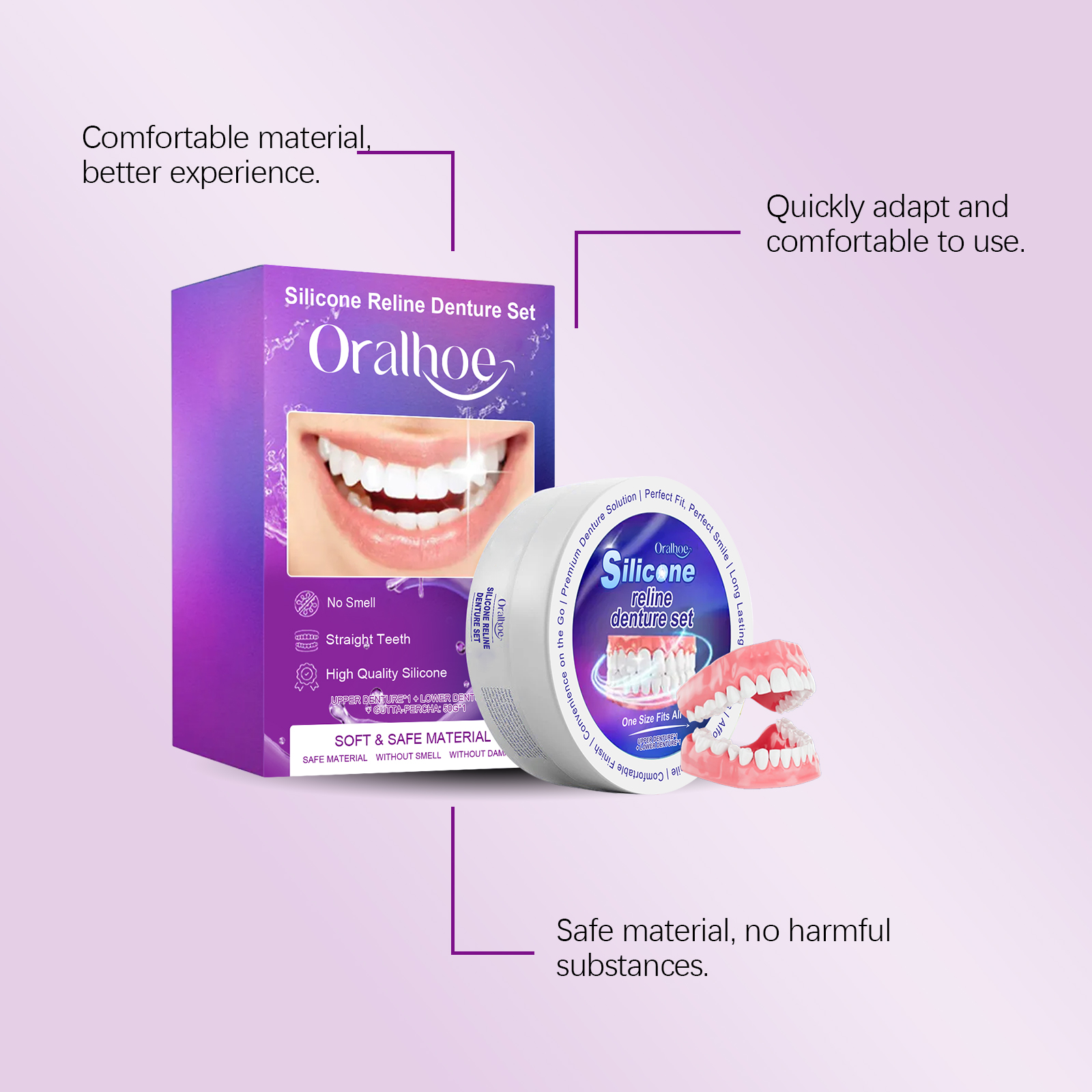 Denture Modification Kit For Beauty Modify Teeth Gaps Natural Smile Comfortable Cosmetic Teeth