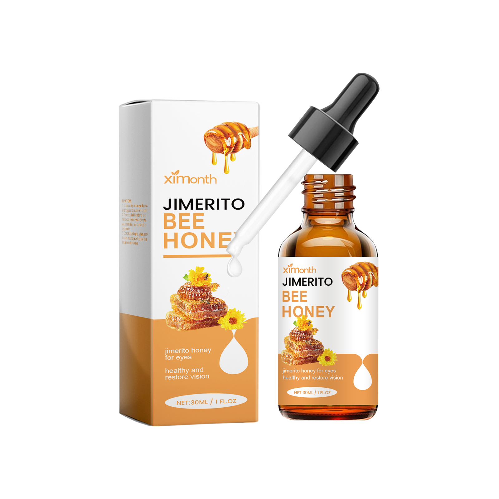 Honey Eye Care Liquid Refreshing Moisturizing Relieve Eye Dryness Comfortable Care Eye Drops