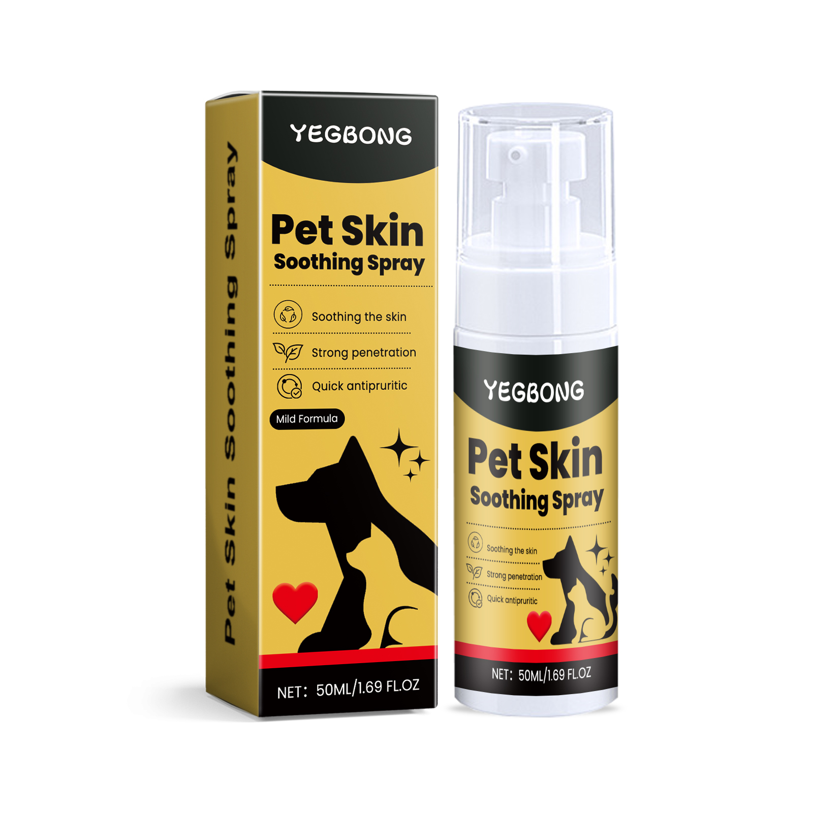 Pet Skin Care Spray Soothing Itch Relief For Redness Dryness Dogs Cats Gentle Formula Daily External Use