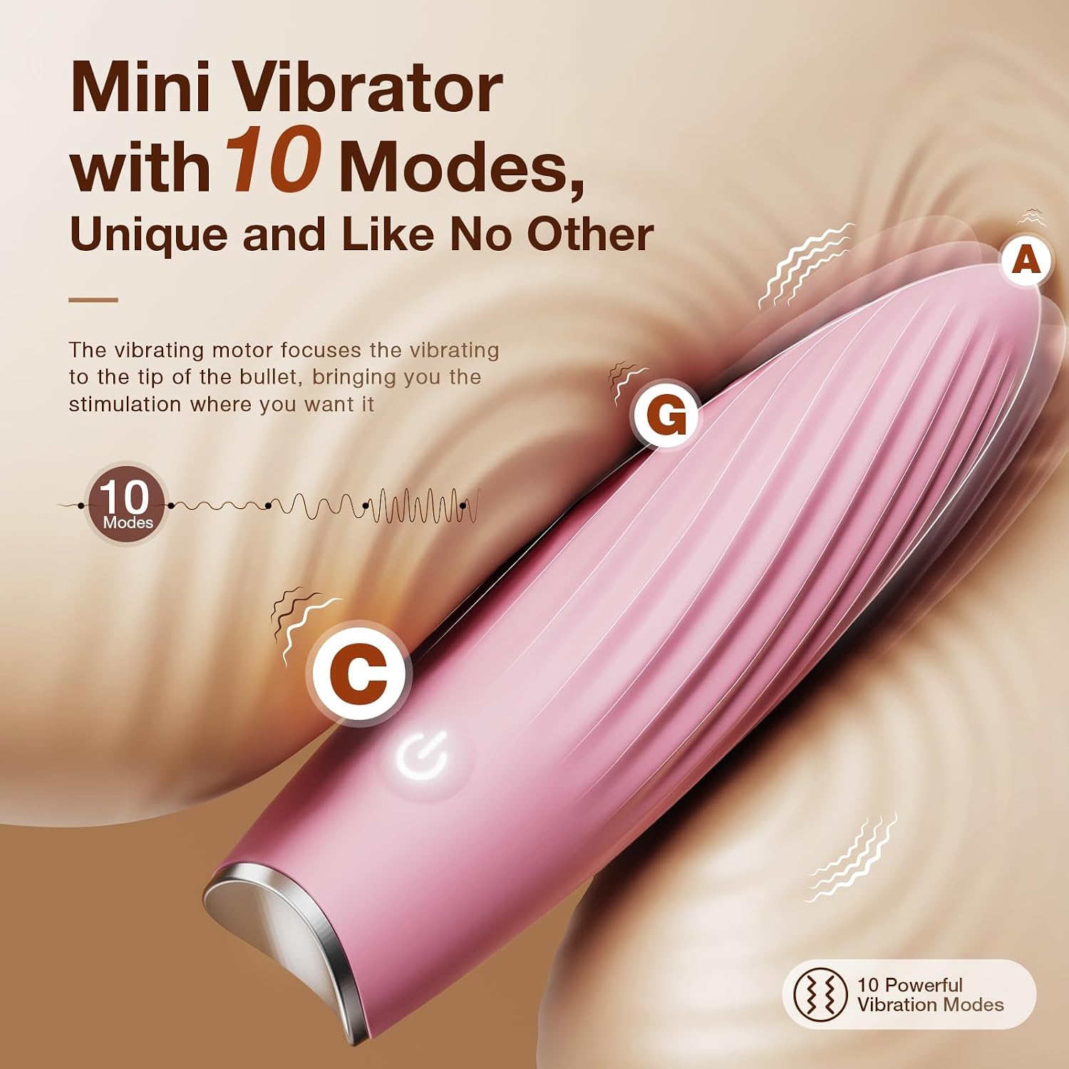 Bullet Vibrator for Women Mini Vibrators Clit Stimulator for G Spot Nipple Vagina Lipstick Vibe Sex Toys Vibration Dildo Clitoral Female Sex Toy Adult Massager