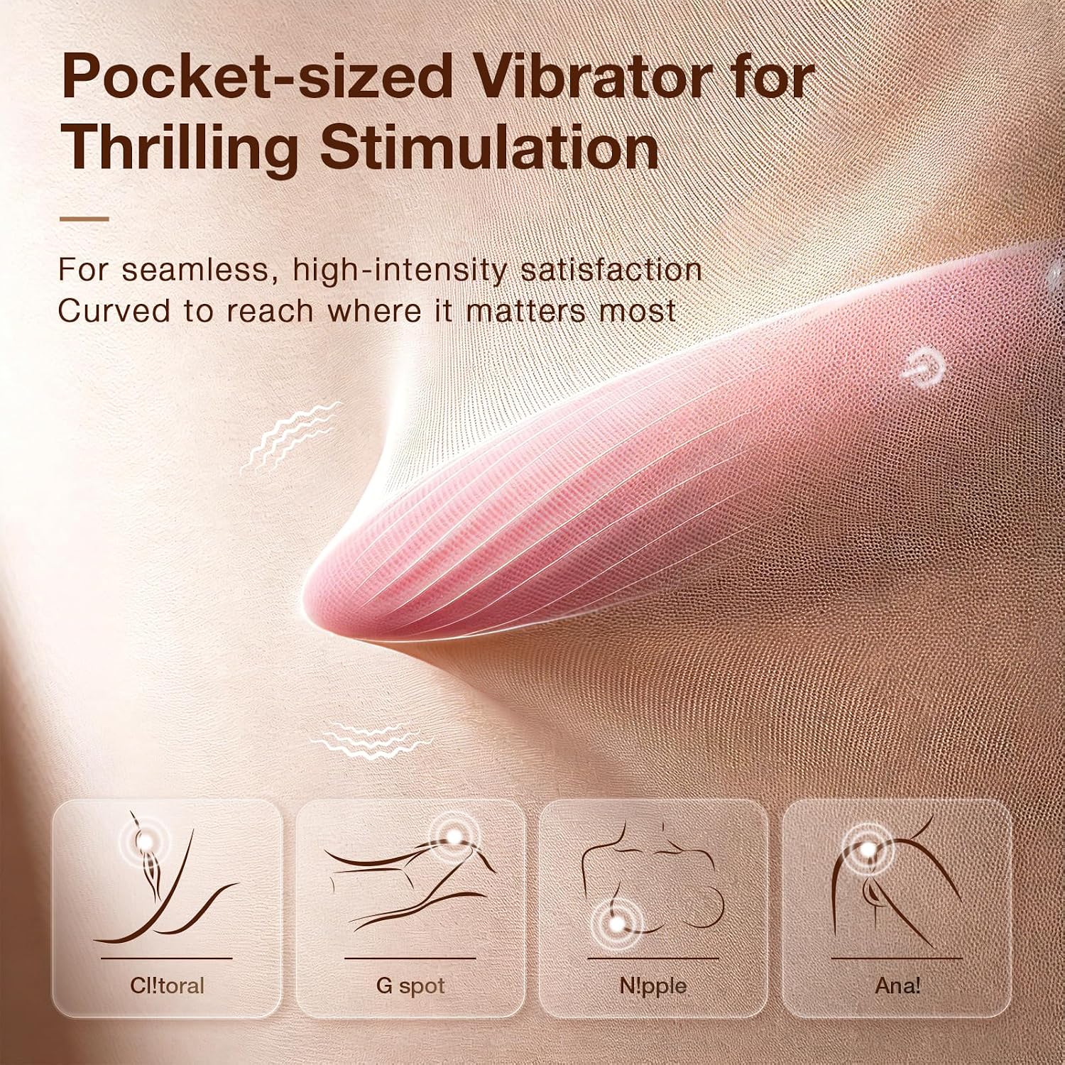 Bullet Vibrator for Women Mini Vibrators Clit Stimulator for G Spot Nipple Vagina Lipstick Vibe Sex Toys Vibration Dildo Clitoral Female Sex Toy Adult Massager