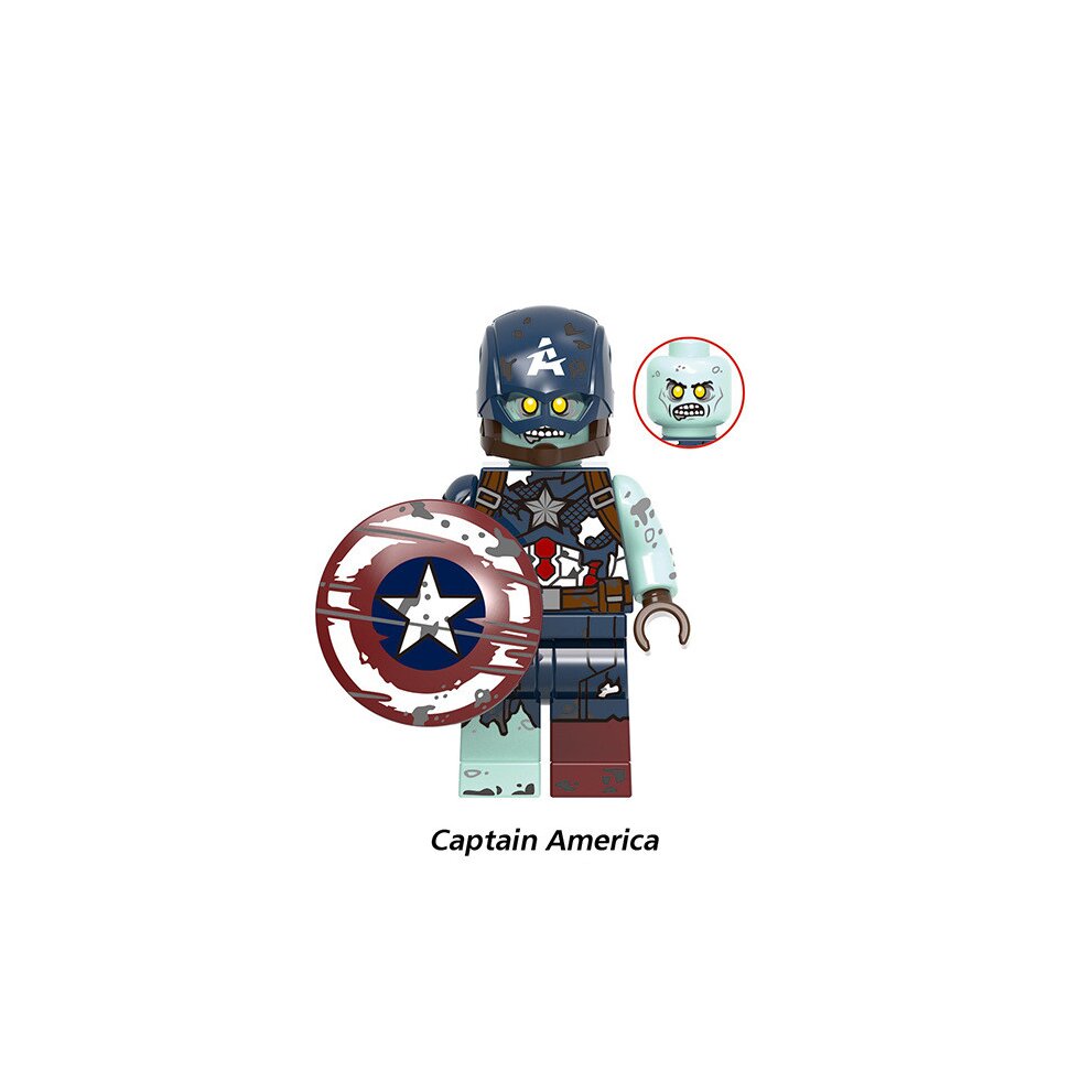 Superhero Avengers Mini Figures Building Blocks Toy 8pcs Zombie Action Figures Collectible Set Movies Fans Mini Characters Toys for Role Playing Creative Toy Boy Girls Gift Fit Lego