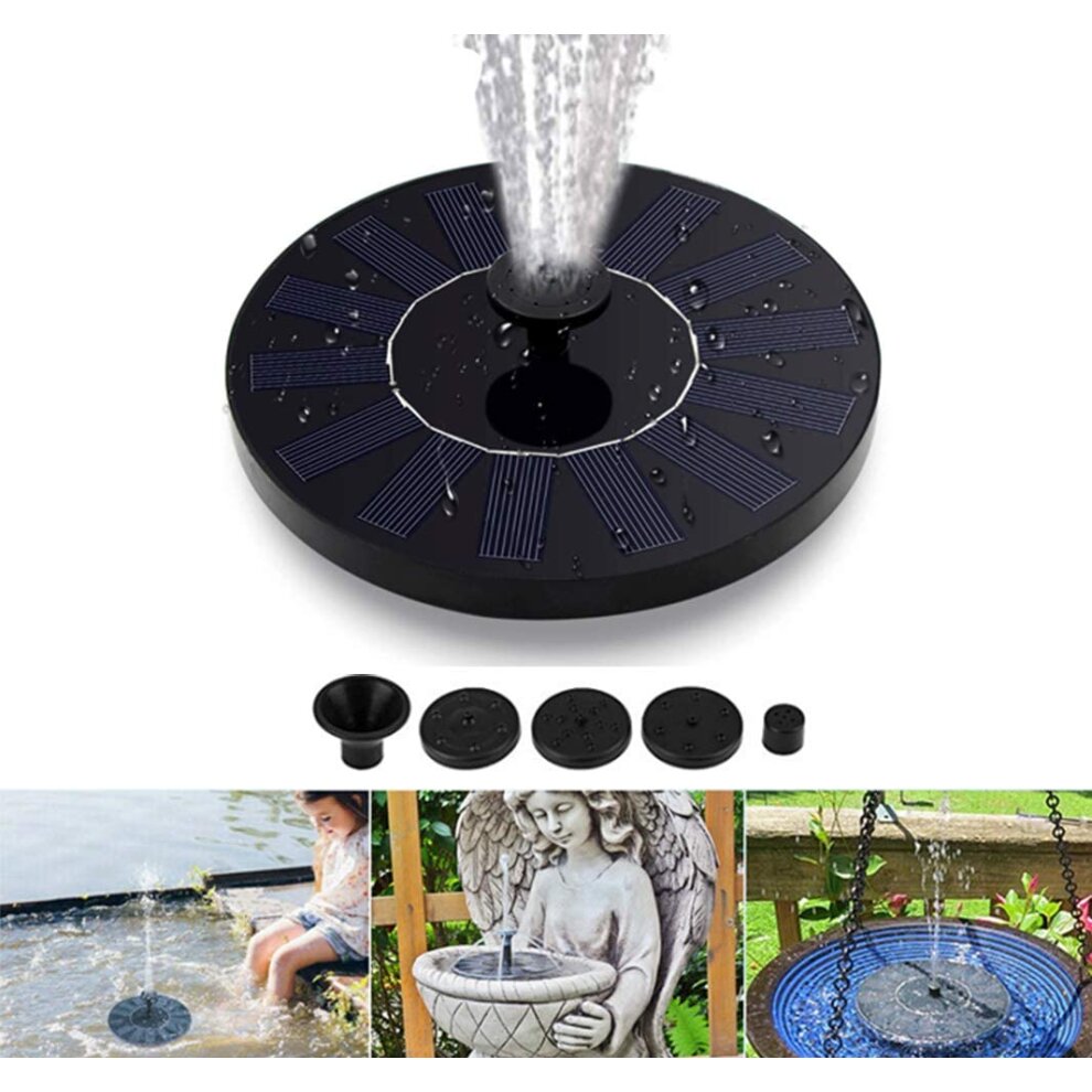 Solar Powered Floating Pump Water Fountain Birdbath Pond Pool Garden