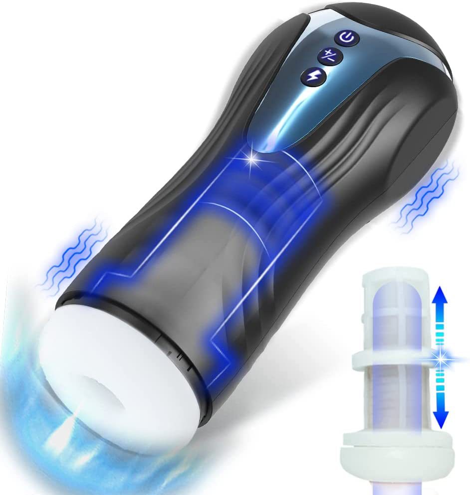 Sex Toys for Men Male Masturbators Full Body Automatic Male Masturbator Cup Penis Stroker with 7 Thrusting Vibrating for Men Masturbation Pleasure