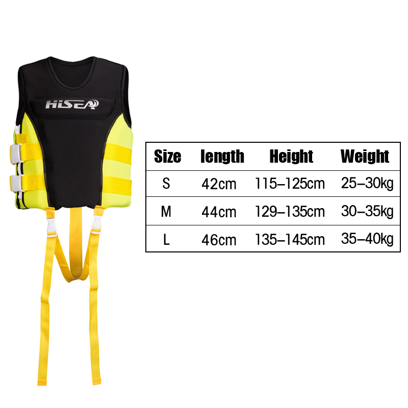 (S) Life Jacket for Kids Neoprene Buoyancy Aid Vest Child Safety Kayak Vests Ski Sailing Fishing Angling Canoeing Rowing Swim Waterskiing Wakeboarding Boating Watersport