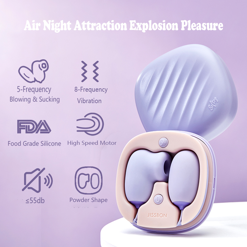 JISSBON Clit Vibrator Vacuum Sucking Woman Sex Toy 2 In 1 Egg Vibrator G-Spot Nipple Stimulation Vibrating Massager Adult Toys