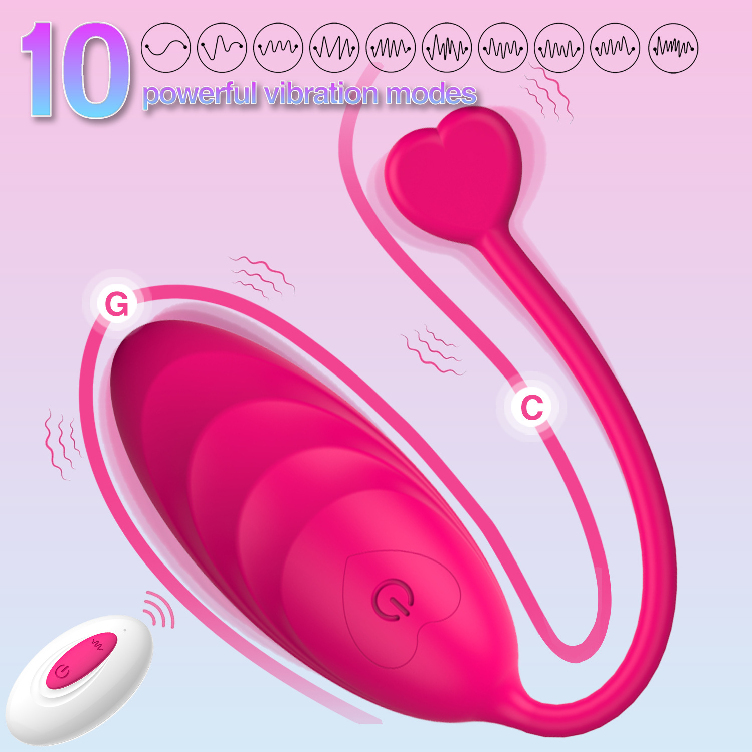 Vibrating Eggs Massager Clitoral Stimulator Bullet Vibrator Love Balls Adult Sex Toys G-Spot Stimulation for Women Wearable Remote Control 10 Modes