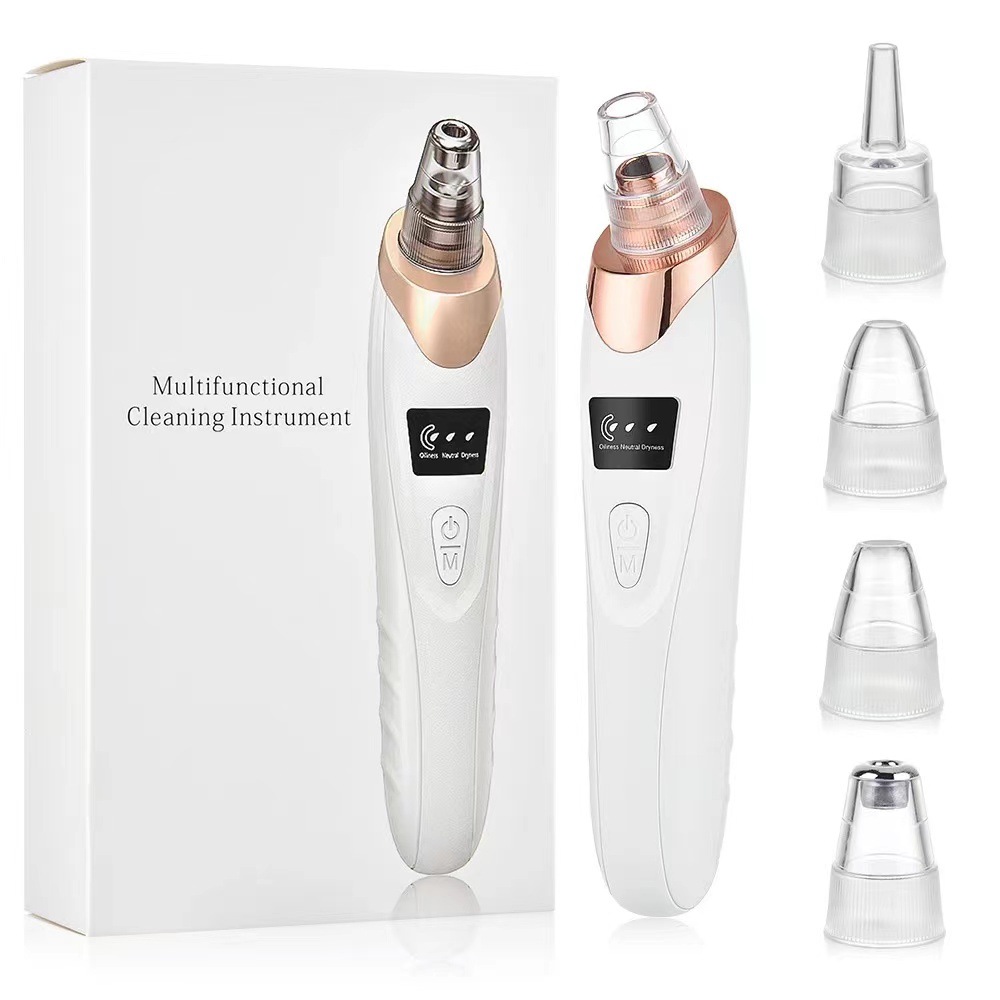 Blackhead Remover Vacuum Facial Pore Cleaner Household Electric Acne Comedone Whitehead Extractor Tool LCD Display Skin Car Device  For Women And Men