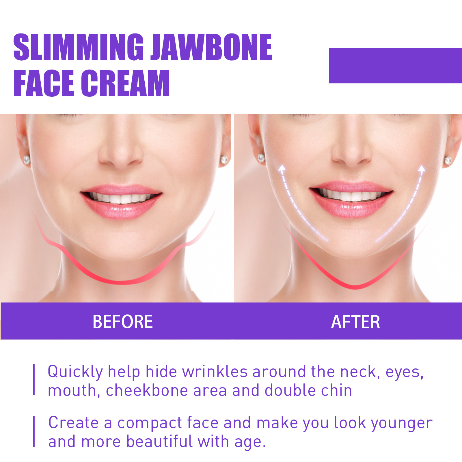 Firming Face Cream Lift Firm Skin Cream Face Moisturizer V Line Shaping Anti Age for All Skin