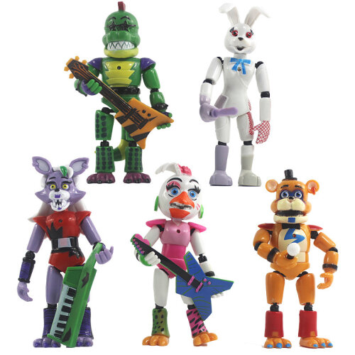 FNAF Five Nights At Freddys Action Figure Security Breach Toys Collectible Toy Set