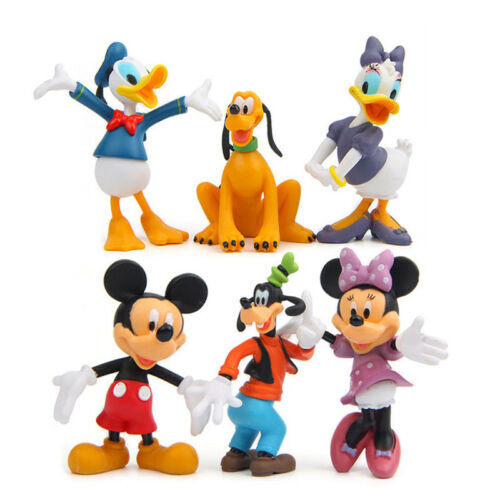 Disney Movie Character Mickey Mouse Figure Set Toy Kid Gift 6pcs
