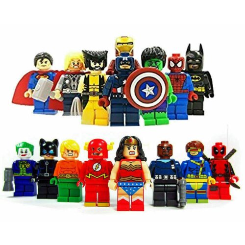 16Pcs Marvel Avengers Super Heroes Mini Figures Dc Set Fit Lego