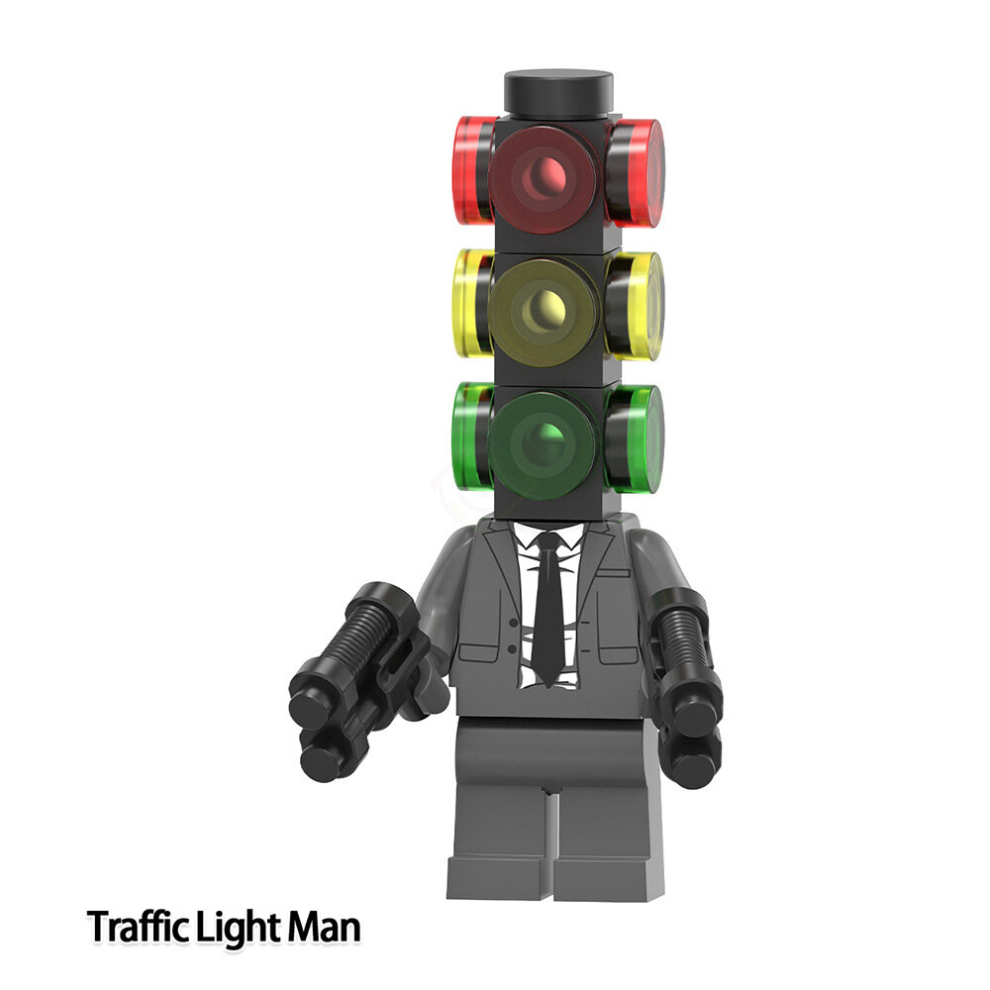 Skibidi Toilet Minifigure Super Titan Man Building Blocks Toys 6Pcs Set Anime Bricks Model Toy Mini Action Figures Fit LEGO Best for Kid Birthday Gifts