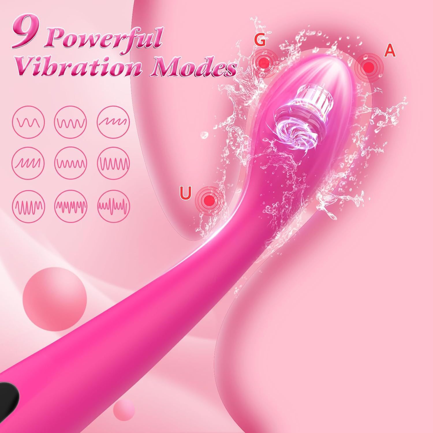 Sex Toy Women Vibrator Dildo Adult G Spot Anal Silicone Toy Rabbit Machine for Couples Men Erotic Massage Wand for Vaginal Nipples Clitoris Stimulation