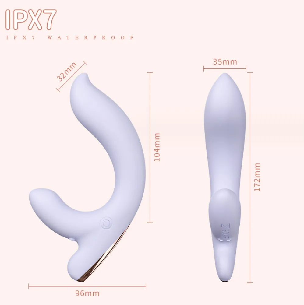 (White) Portable Vibrators Sex Toys for Women Real Soft Smart Rechargeable Female Masturbation Pleasure Vibrator Fox Tail Adult Toys Cute Bendable Vibrator