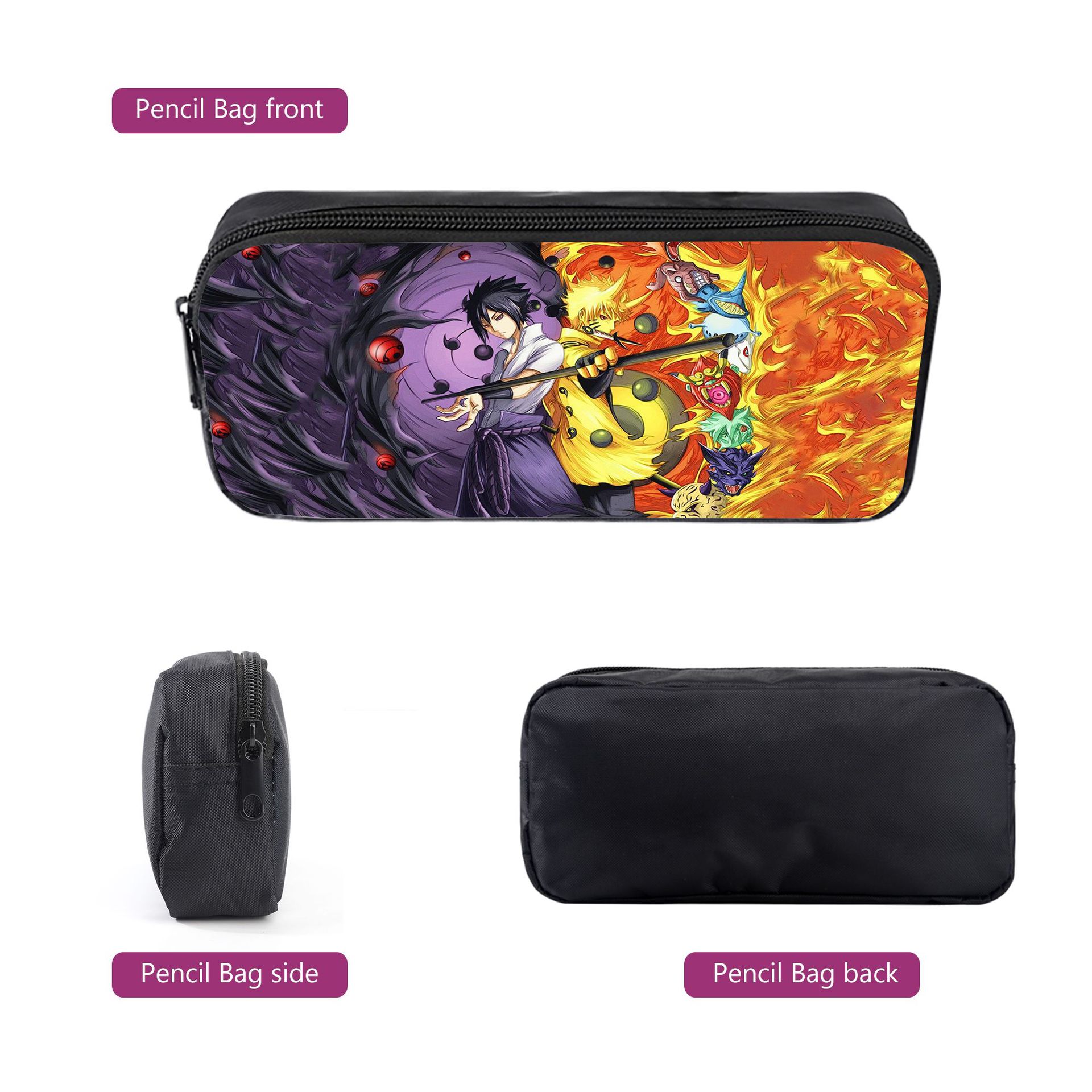 NARUTO Backpacks Kids School Backpack Sasuke School Bag 3D Printed Cartoon Anime School Bags for Boys