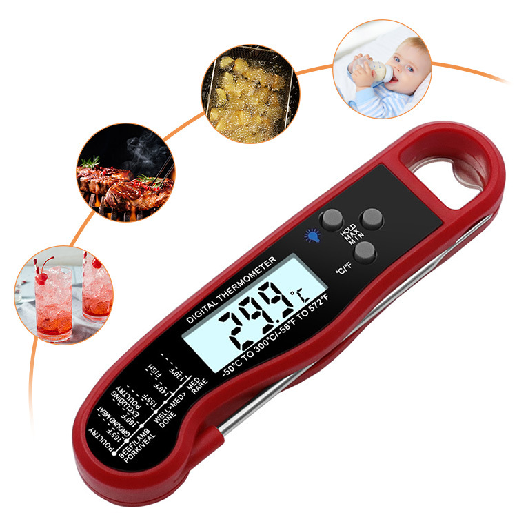 Meat Thermometer Thermometer With Backlight & Calibration Digital Hand Tools BBQ Tool