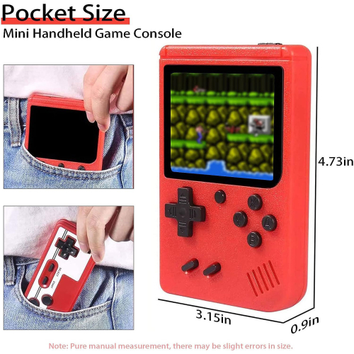 Handheld Retro Video Game Console Game boy Built-in 400 Classic Games Kids Gift