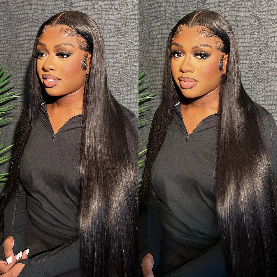 (13x4 HD Frontal Wig 16 inches) HD Lace Front Human Hair Wigs Straight 13x4 13x6 Transparent Lace Frontal Human Hair Wigs Pre Plucked HD Lace Wigs For Women