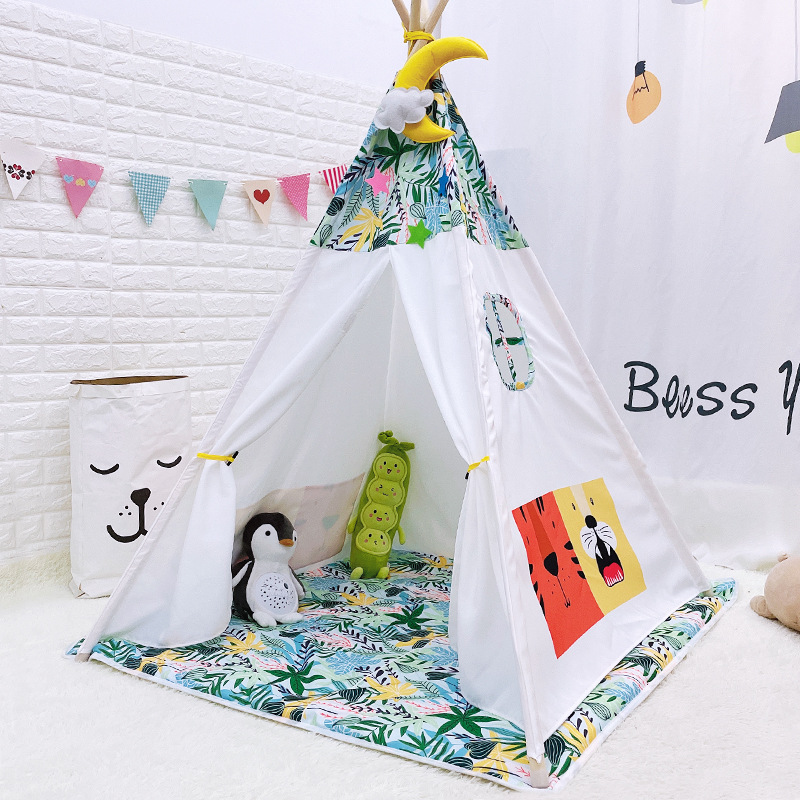 Ins White Kids Folding Playhouse Play Tent Toddler House Indoor Outdoor