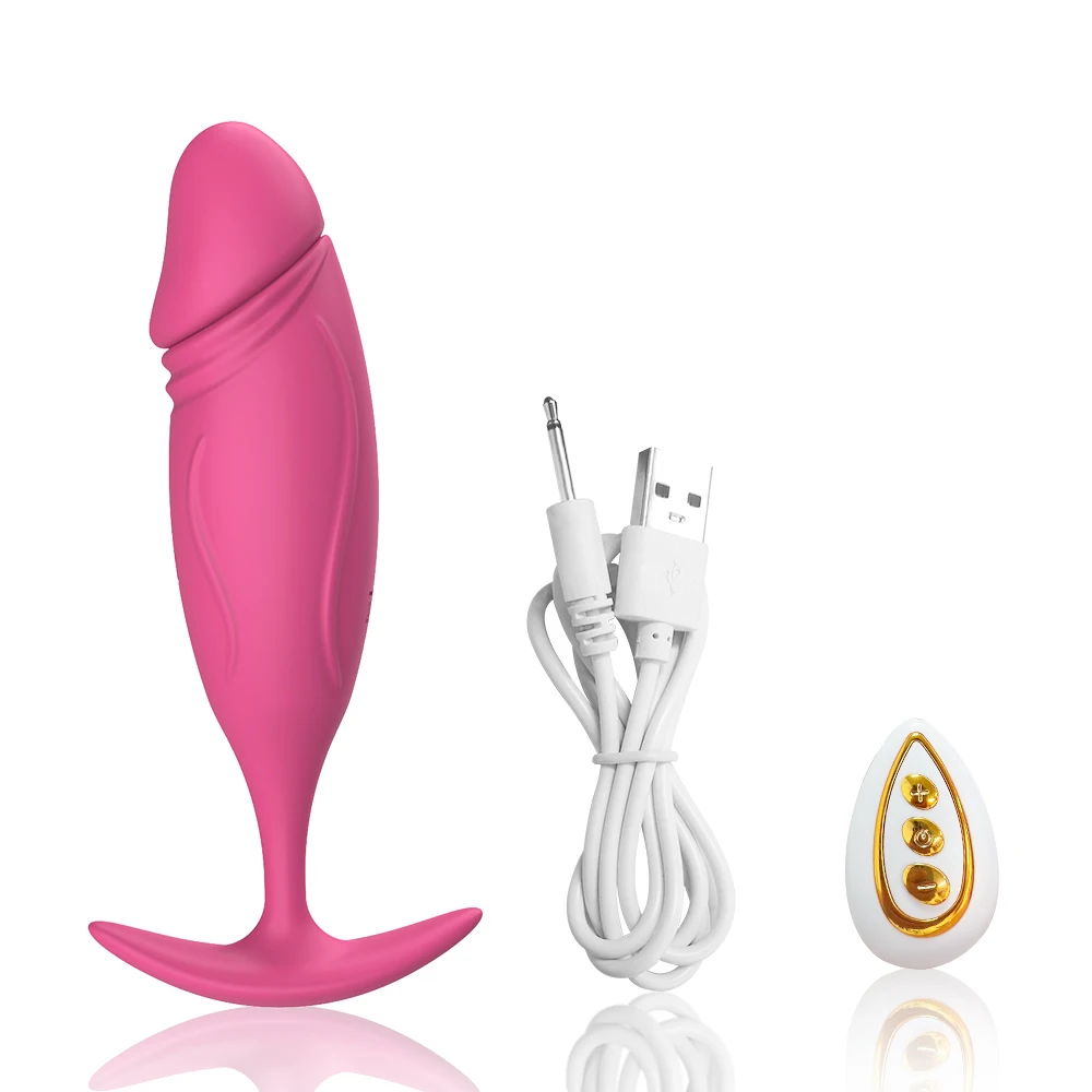 (Rose Red) Dildo Vibrator Butt Plug Anal Vibrator Men Prostate Massager Women G Spot Clitoral Stimulator Bullet Adult Masturbation Anal Toys Sex Toy Adult Product