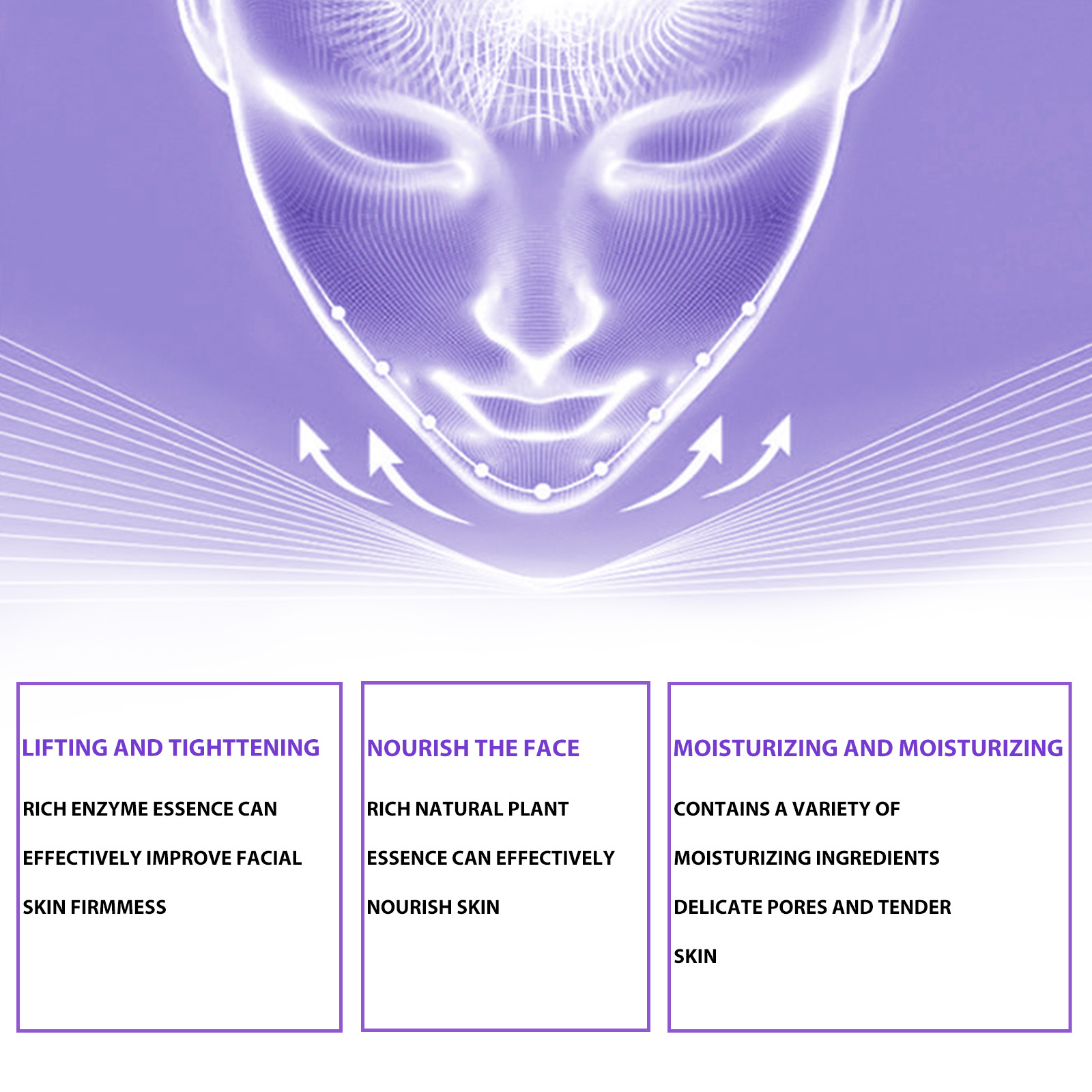 Firming Micro Face Cream V Face Cream Instant Face Lift Cream Facial Lifting Firming Slimming Removal Masseter Muscle Double Chin Face Fat Burning