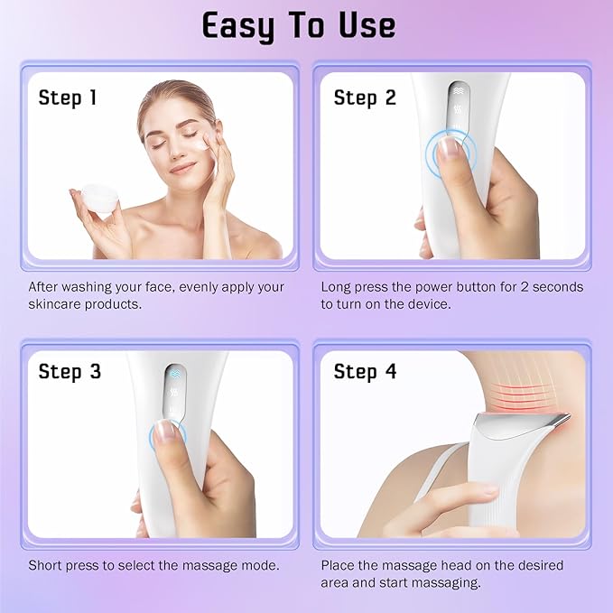 Face Massager Facial Lifting Device Electric Neck Care Lift Machine Women Heat EMS Microcurrent LED Face Toning Devices Anti Wrinkle Anti Aging Sculpting