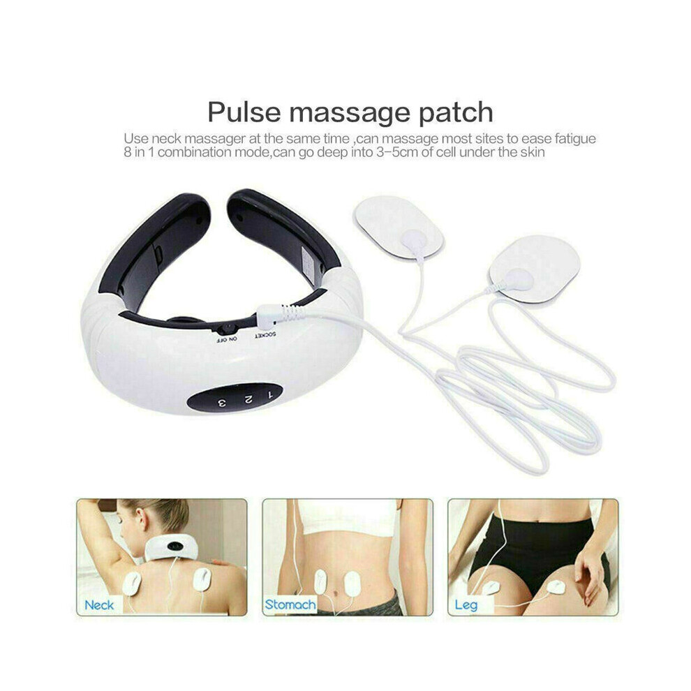 Electric Cervical Neck Massager Body Shoulder Relax Massage Relieve Pain