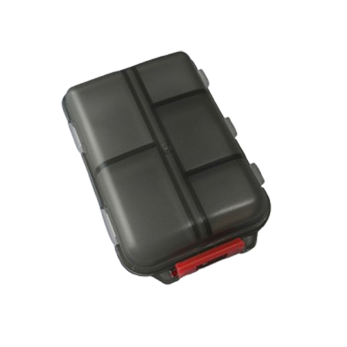 (Green) Portable Storage Pill Box Convenient 10 Grids Plastic Vitamin Box with Stickers DIY Portable Pill Box Tablet Container Storage Case