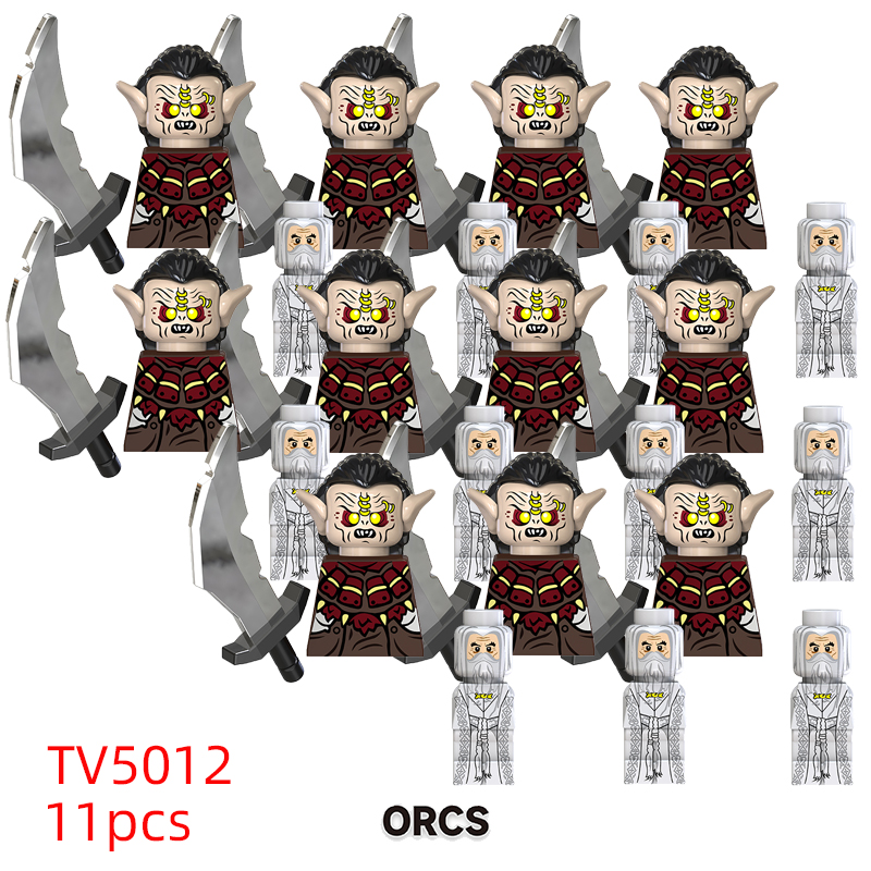 (Style C) Medieval Elf Soldiers Mini Figures Guard Army Action Dolls Mini Building Blocks Assembly Building Blocks Children Gift