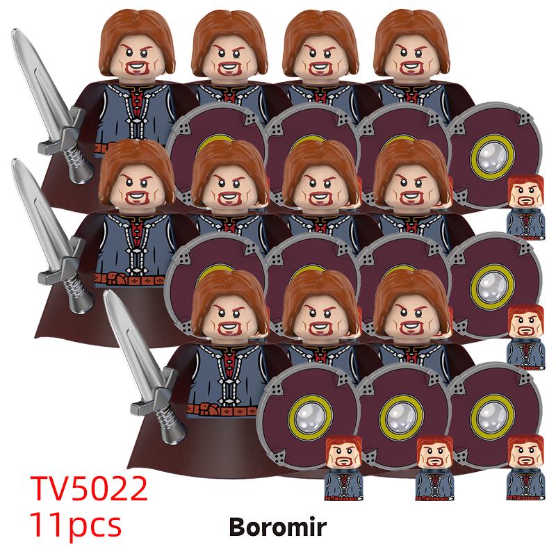 (Style C) Medieval Elf Soldiers Mini Figures Guard Army Action Dolls Mini Building Blocks Assembly Building Blocks Children Gift