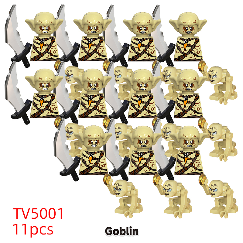 (Style C) Medieval Elf Soldiers Mini Figures Guard Army Action Dolls Mini Building Blocks Assembly Building Blocks Children Gift