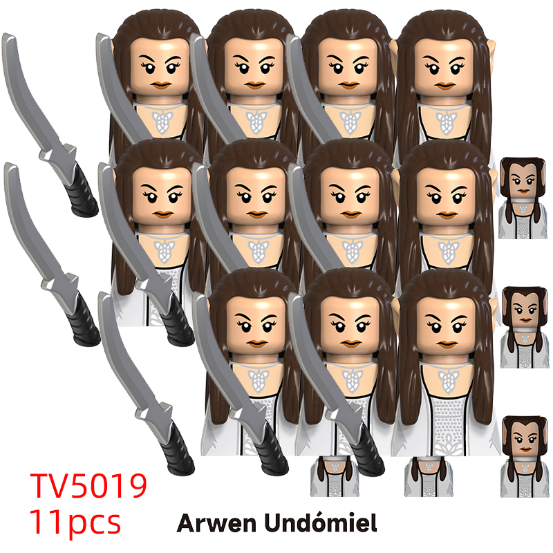 (Style C) Medieval Elf Soldiers Mini Figures Guard Army Action Dolls Mini Building Blocks Assembly Building Blocks Children Gift